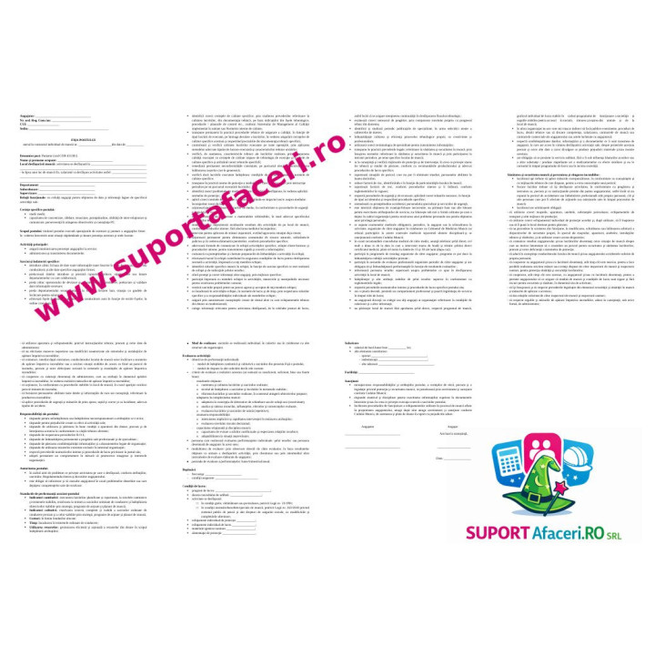 Fișa postului Pontator – model editabil DOC