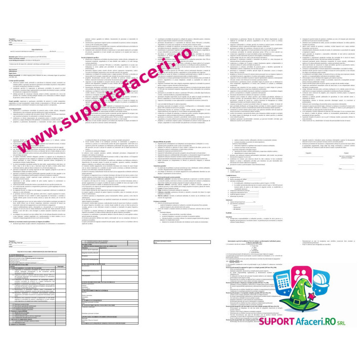 Fișa postului Referent protocol aeroportuar – model editabil DOC