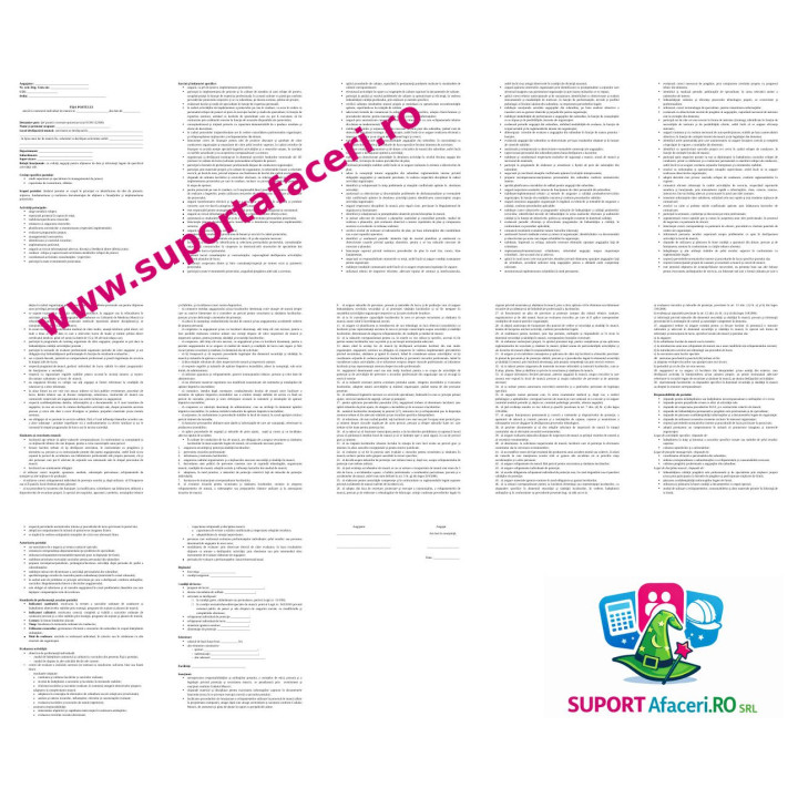 Fișa postului Șef proiect cercetare-proiectare – model editabil DOC