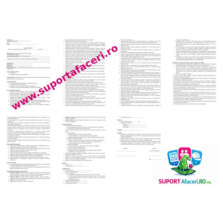 Fișa postului Lenjereasă de hotel – model editabil DOC