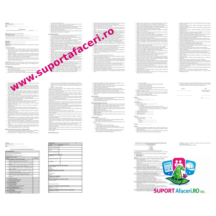 Fișa postului Asistent maternal – model editabil DOC