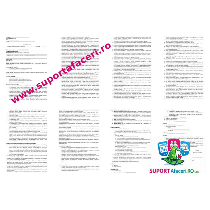 Fișa postului Șlefuitor metale – model editabil DOC