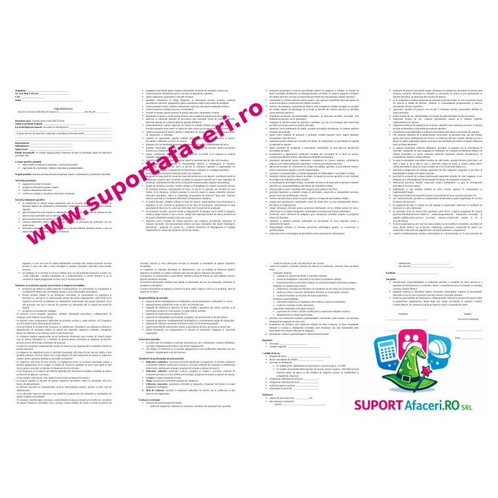 Fișa postului Vopsitor lemn – model editabil DOC