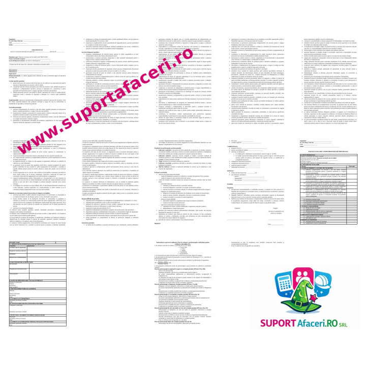 Fișa postului Operator extracție sare în salină – model editabil DOC