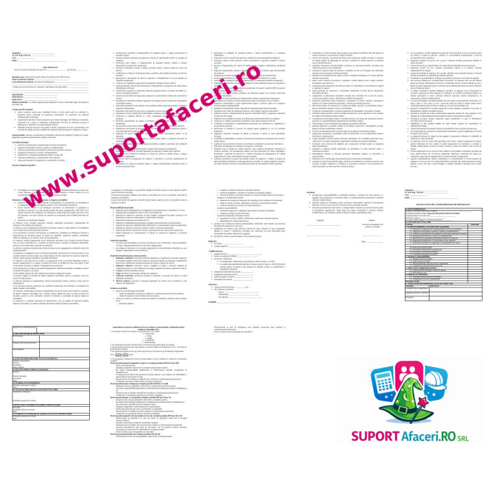 Fișa postului Operator flux pentru fabrica de ciment – model editabil DOC