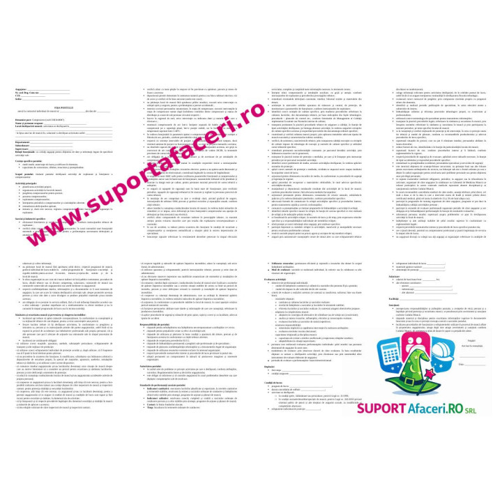 Fișa postului Compresorist – model editabil DOC
