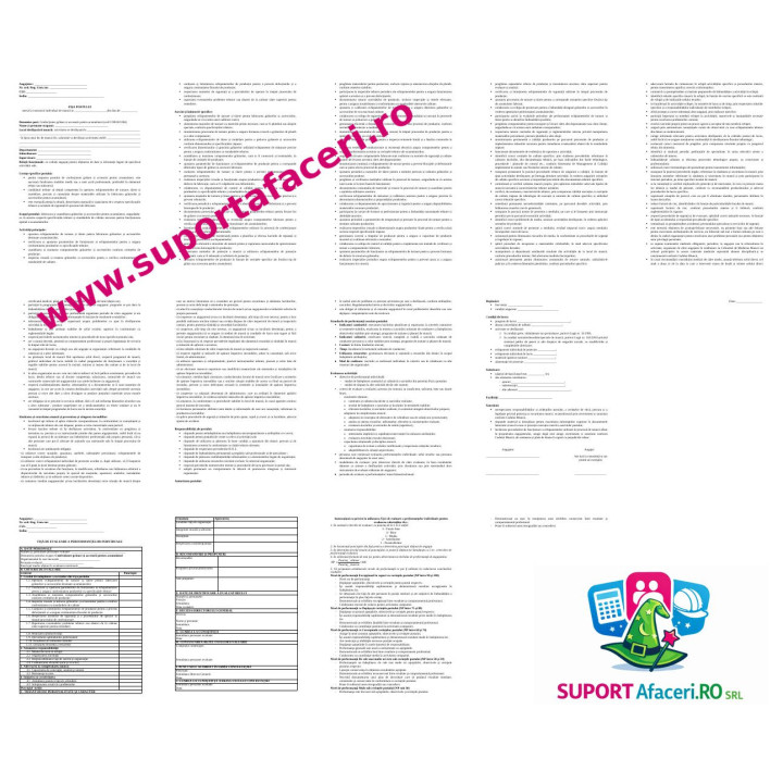 Fișa postului Confecționer grătare și accesorii pentru acumulatori – model editabil DOC