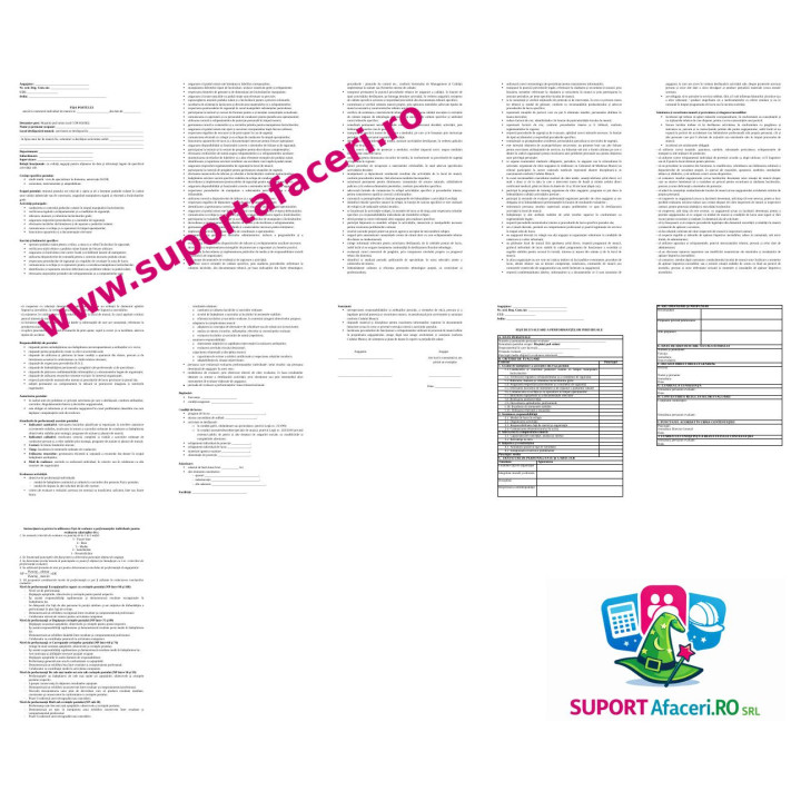Fișa postului Mașinist pod rulant – model editabil DOC