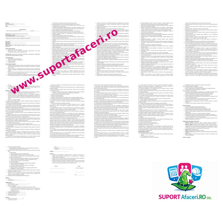 Fișa postului Antrenor federație sportivă – model editabil DOC