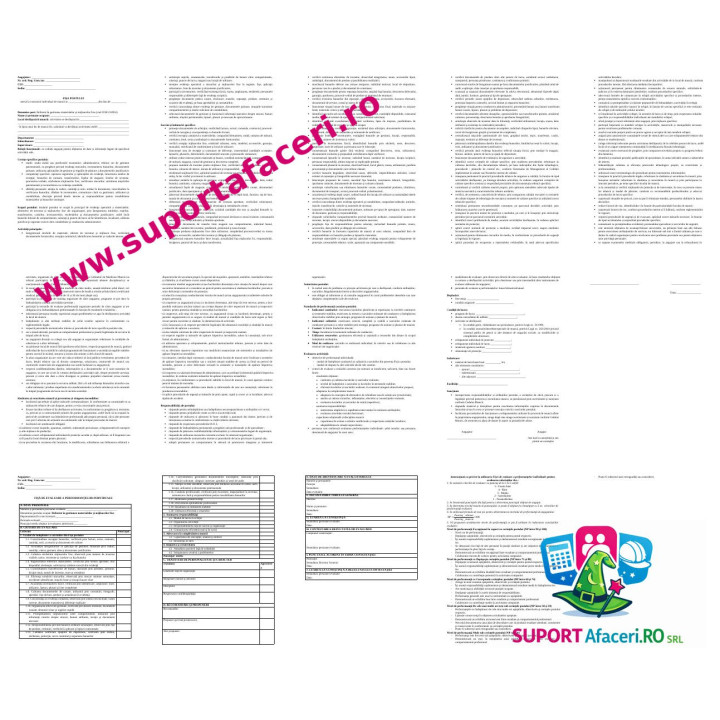 Fișa postului Inspector/referent în gestiunea materialelor și mijloacelor fixe – model editabil DOC