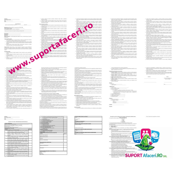 Fișa postului Maistru instalator în construcții – model editabil DOC