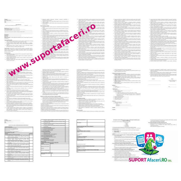 Fișa postului Tehnician minier – model editabil DOC