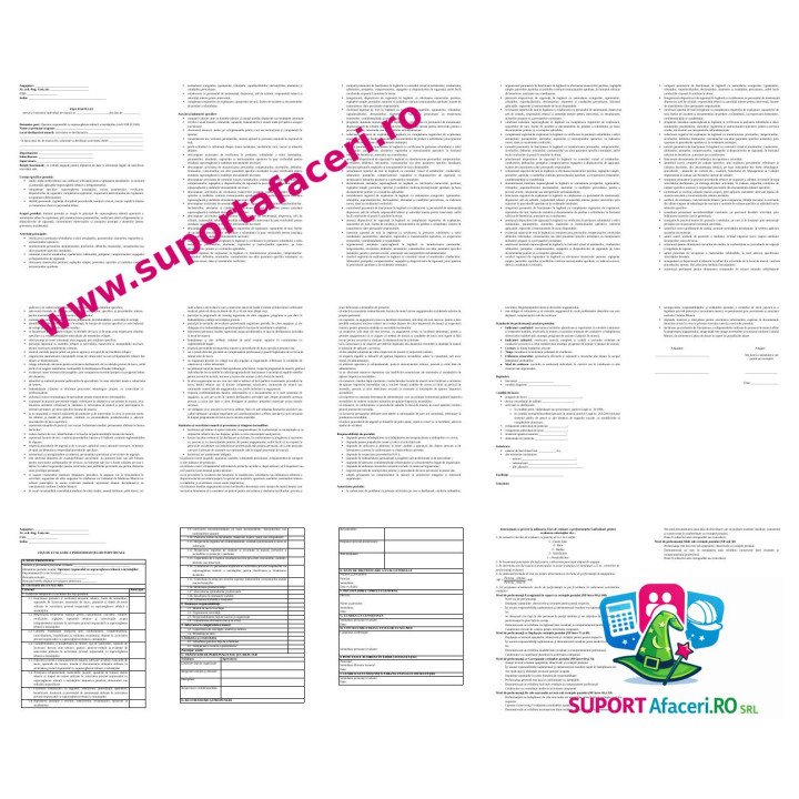 Fișa postului Operator responsabil cu supravegherea tehnică a instalațiilor – model editabil DOC