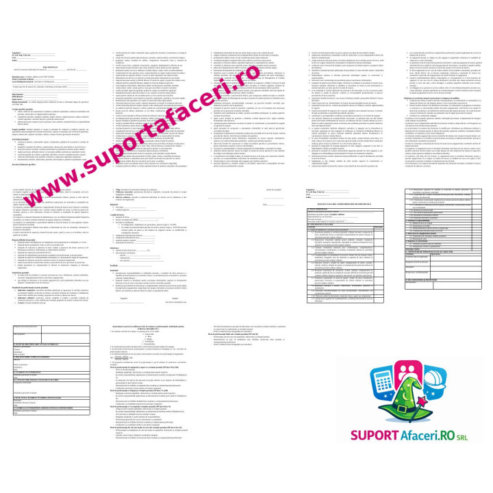 Fișa postului Curățitor-sablator – model editabil DOC