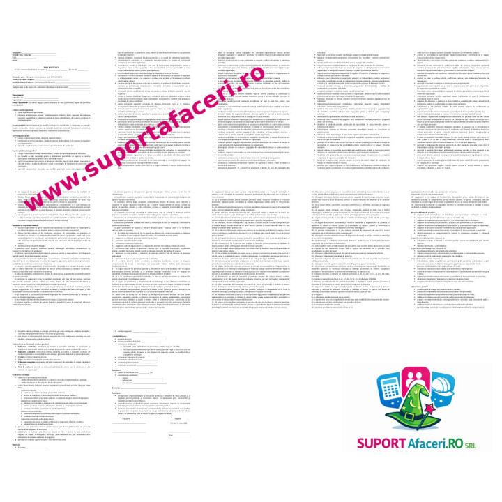 Fișa postului Subinginer electromecanic – model editabil DOC