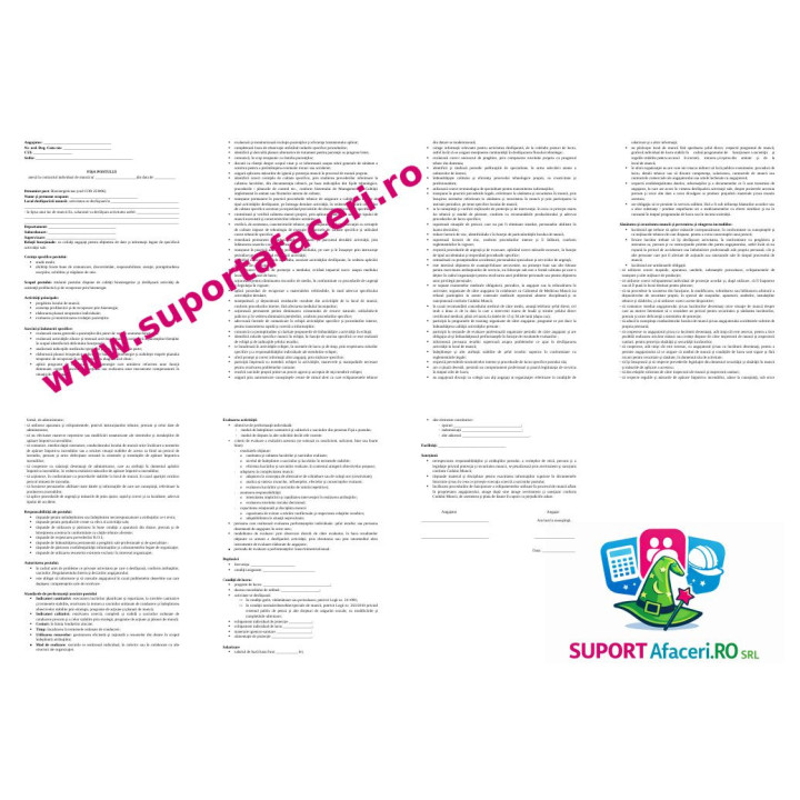 Fișa postului Bioenergetician – model editabil DOC