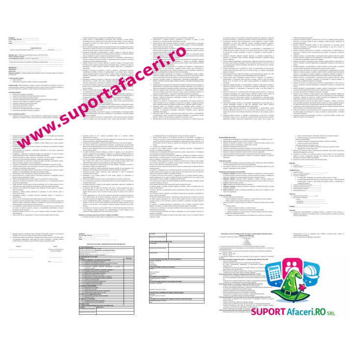 Fișa postului Planificator/ specialist plan sinteze – model editabil DOC