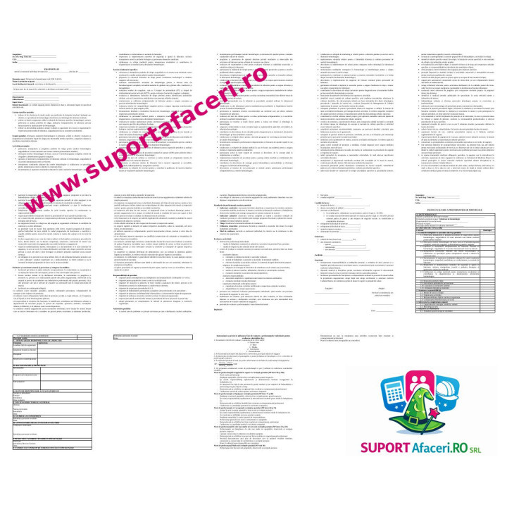Fișa postului Tehnician în hematologie – model editabil DOC