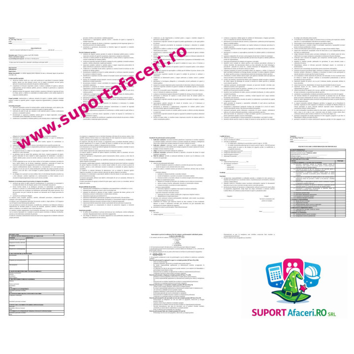 Fișa postului Tehnician sanitar – model editabil DOC