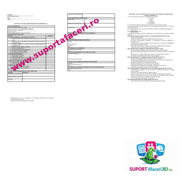 Fișa postului Reprezentant comercial – model editabil DOC